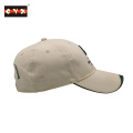 6-Panel Brushed Constructed White Baseball Cap Hat